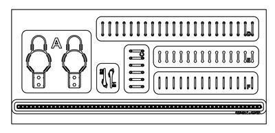 M3/M16 Half-Trank Light Guard &Door Handle & Strap Holder